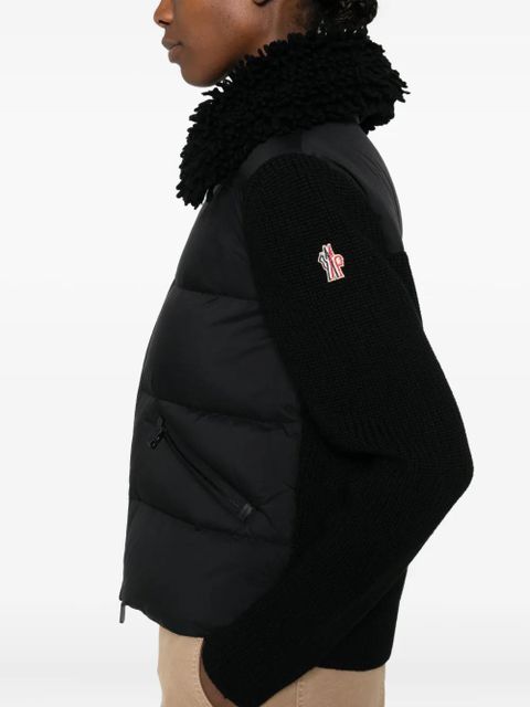 Moncler Grenoble padded zip-up jacket - Black