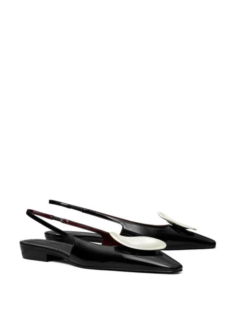Tory Burch Patos slingback pumps - Black - zdjęcie produktu nr 2