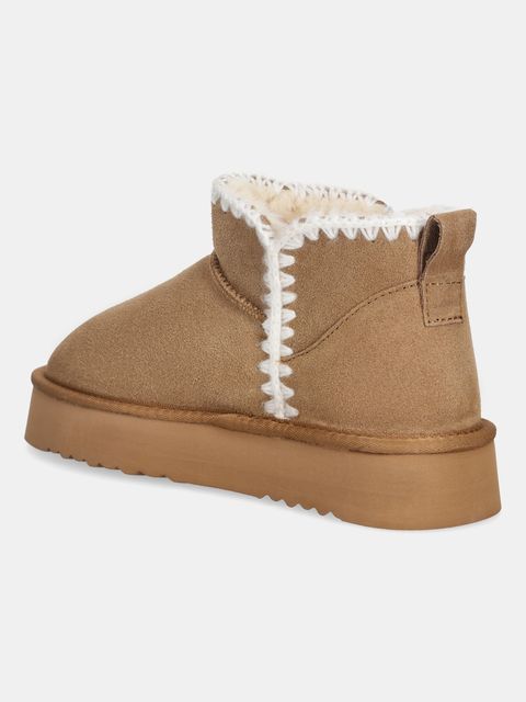 Answear.LAB śniegowce zamszowe kolor brązowy