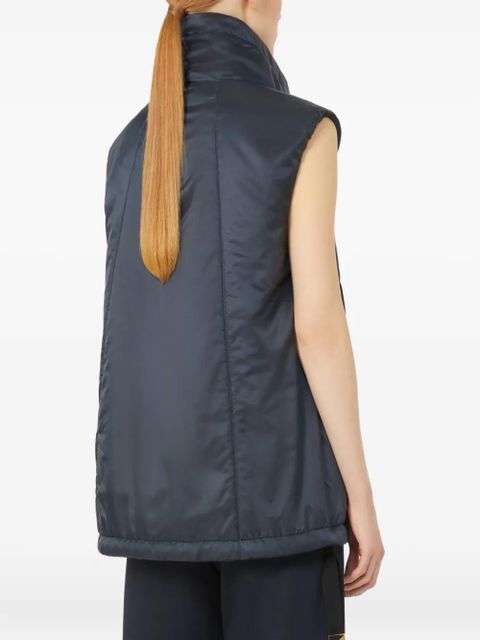Max Mara high-neck zip-front gilet - Blue - zdjęcie produktu nr 2