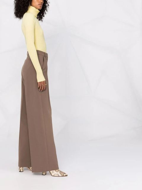 Tory Burch ribbed-knit roll-neck jumper - Yellow