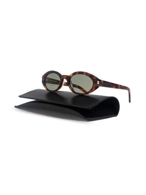 Saint Laurent Eyewear oval-frame sunglasses - Brown