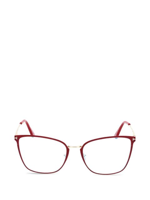 TOM FORD butterfly-frame glasses - Red - zdjęcie produktu nr 1