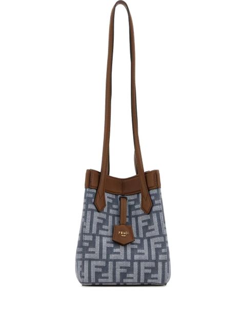 FENDI mini Origami monogram bucket bag - Blue - zdjęcie produktu nr 1