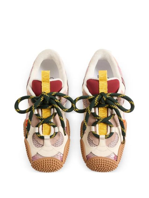 Valentino Garavani Amphibia sneakers in rubberized calfskin and calfskin - White