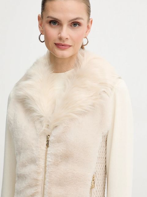 Guess bezrękawnik AMARI kolor beżowy przejściowy W5BL0I KCP70