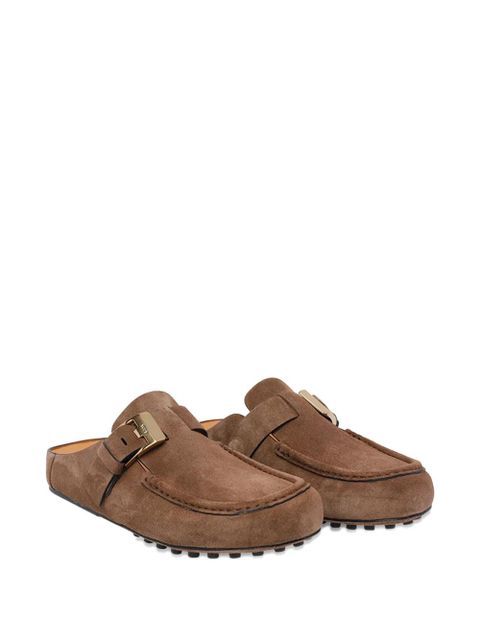 Tod's buckle-detail gommini suede mules - Brown - zdjęcie produktu nr 2