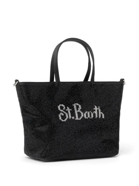 MC2 Saint Barth Strass rhinestone-embellished mini bag - Black