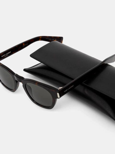 Saint Laurent okulary przeciwsłoneczne kolor brązowy SL 746