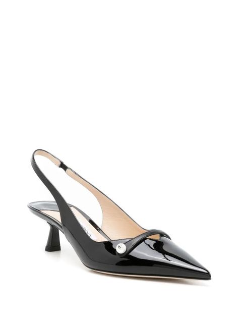 Jimmy Choo Amita 65mm leather pumps - Black - zdjęcie produktu nr 2