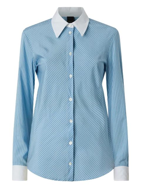 PINKO striped-pattern collared shirt - Blue - zdjęcie produktu nr 1
