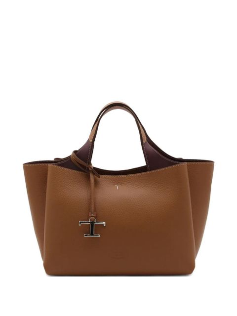Tod's mini textured charm tote bag - Brown - zdjęcie produktu nr 1