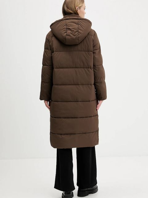 Guess Jeans kurtka damska kolor brązowy zimowa oversize W4BL26 WGII2 - zdjęcie produktu nr 2