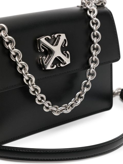 Off-White Jitney 2.0 logo-plaque shoulder bag - Black