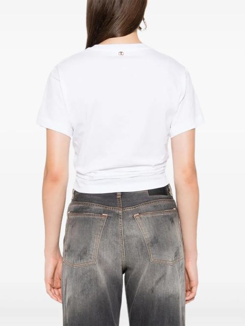 Rabanne ring-detail T-shirt - White