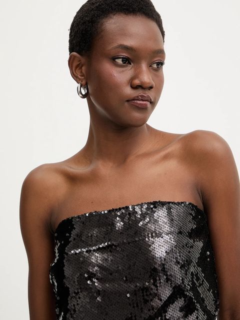 Haveone top damska kolor czarny gładka RGE-P059