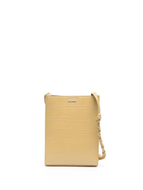 Jil Sander Tangle crocodile-effect crossbody bag - Yellow - zdjęcie produktu nr 1