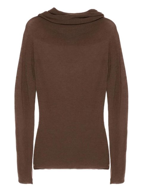 Alysi cowl-neck sweater - Brown - zdjęcie produktu nr 2