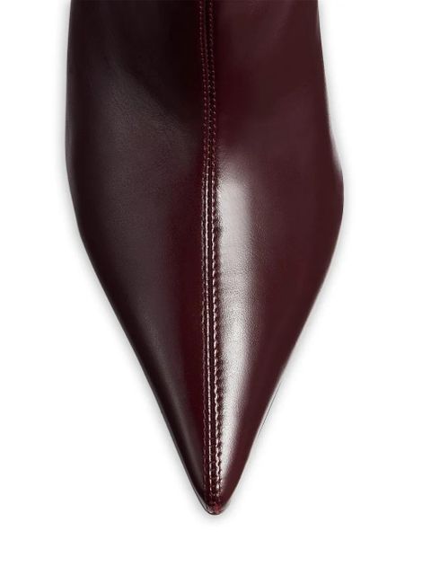 KHAITE Bella knee-high boots - Red