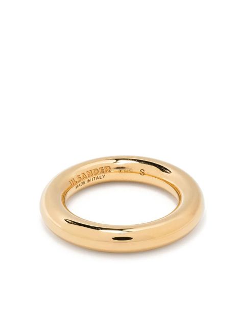 Jil Sander polished halo-band ring - Gold - zdjęcie produktu nr 1