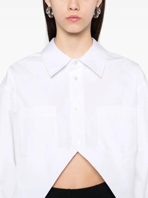 Alexander Wang exaggerated split front shirt - White