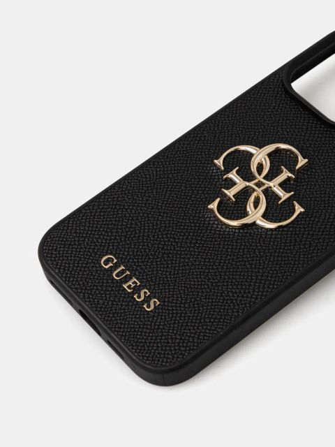 Guess etui na telefon iPhone 16 Pro Max kolor czarny GUHCP16XPGT4MBK