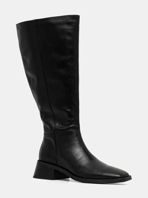 Vagabond Shoemakers kozaki skórzane BLANCA damskie kolor czarny na słupku 5417-901-20 - zdjęcie produktu nr 1