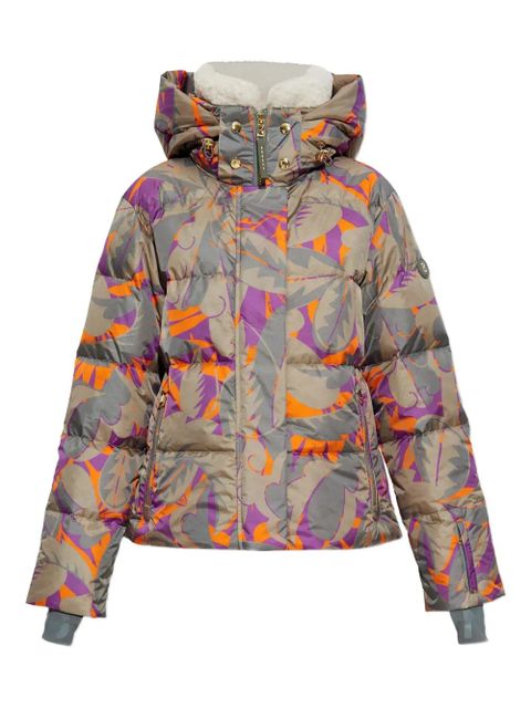 BOGNER Maja leaf-print ski jacket - Green - zdjęcie produktu nr 1