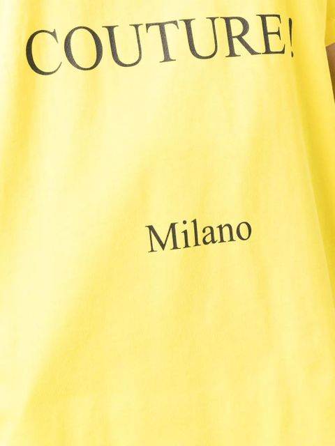 Moschino Couture organic cotton T-shirt - Yellow