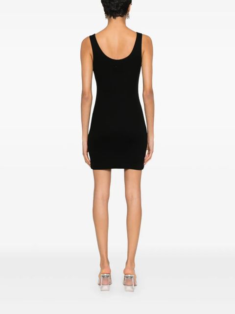 Blumarine brooch-detail minidress - Black