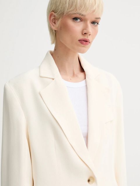 Day Birger et Mikkelsen marynarka Hilare kolor beżowy jednorzędowa gładka DAY65243693