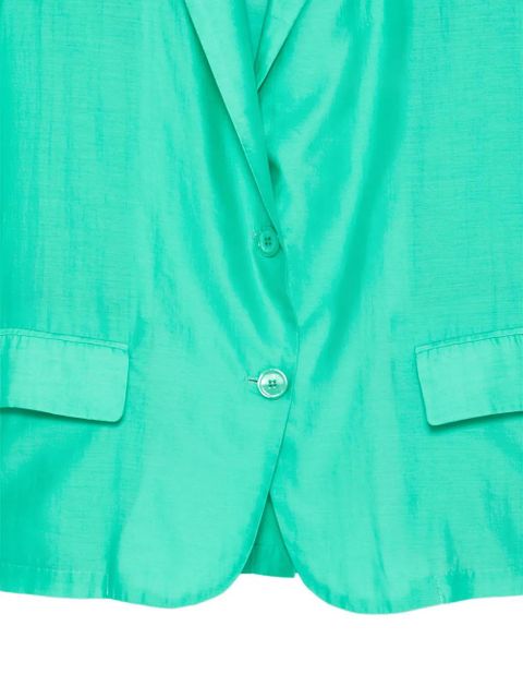 SOLOTRE single-breasted blazer - Green