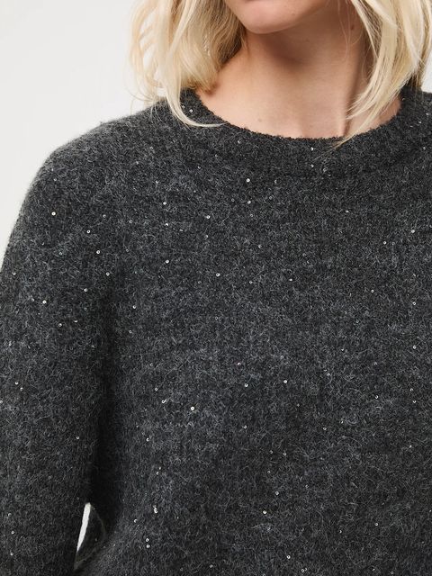 Medicine sweter damski kolor szary ciepły