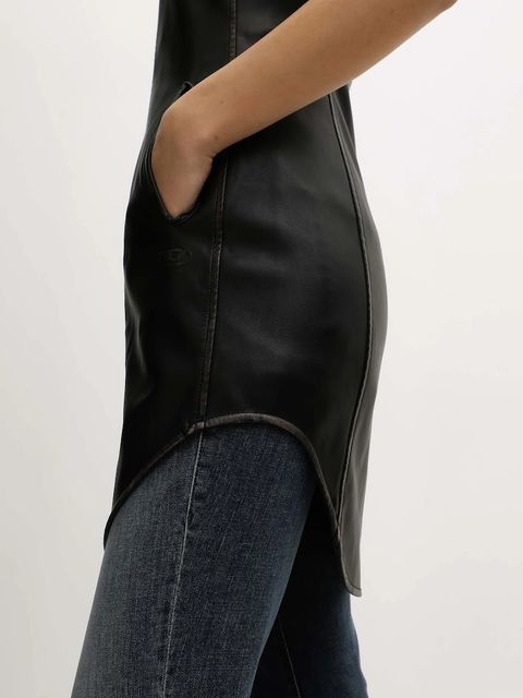 Diesel sukienka D-ENEAS kolor czarny mini prosta A19606.0LHBE