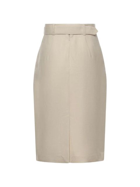 PINKO belted midi skirt - Neutrals - zdjęcie produktu nr 2