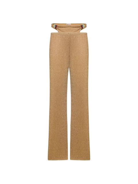 Oséree Lumière Multi-Ring cut-out trousers - Gold - zdjęcie produktu nr 1