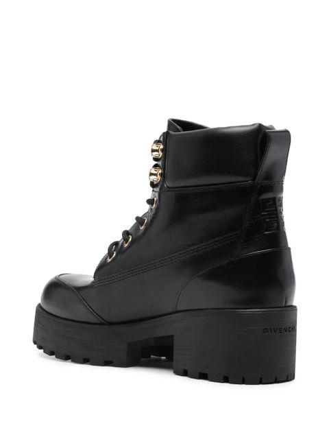 Givenchy Trekker leather combat boots - Black