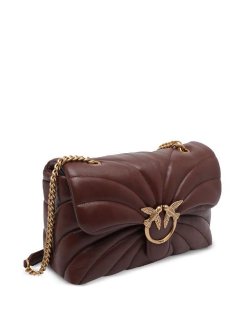 PINKO Love Puff quilted shoulder bag - Brown