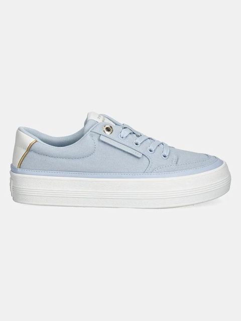 Tommy Hilfiger tenisówki ESSENTIAL VULC TEXTILE SNEAKER damskie kolor niebieski FW0FW08323 - zdjęcie produktu nr 2