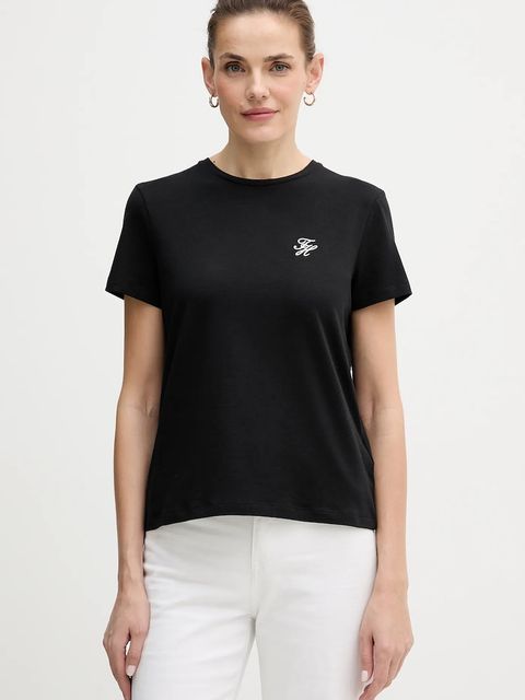 Tommy Hilfiger t-shirt damski kolor czarny WW0WW47809 - zdjęcie produktu nr 1