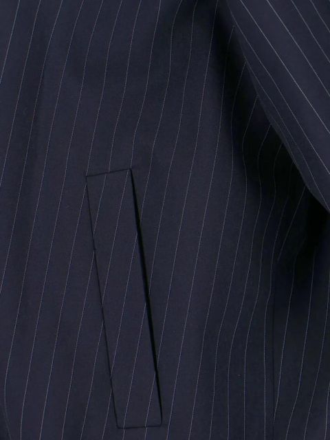 The Frankie Shop Baxter stripe-pattern bomber jacket - Blue