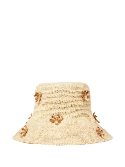 Alanui floral-motif bucket hat - Neutrals - zdjęcie produktu nr 1