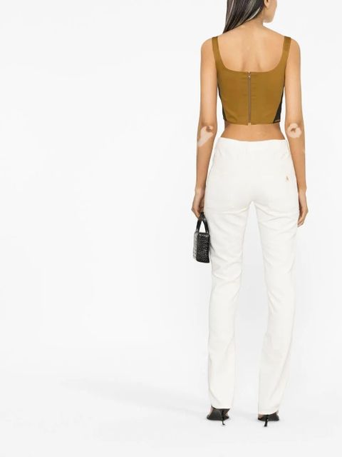 The Attico high-rise slim-leg jeans - White