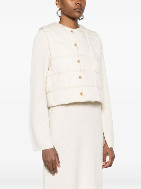 LEMAIRE quilted gilet - Neutrals