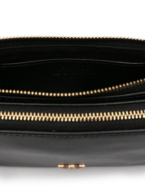 PINKO double-zip leather cross-body bag - Black