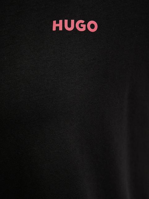 HUGO t-shirt lounge damski kolor czarny 50555634