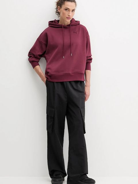 Puma spodnie damskie kolor czarny proste high waist 629756 - zdjęcie produktu nr 2