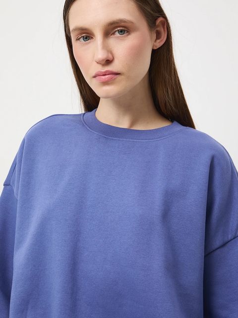 Medicine bluza damska kolor niebieski gładka - zdjęcie produktu nr 2