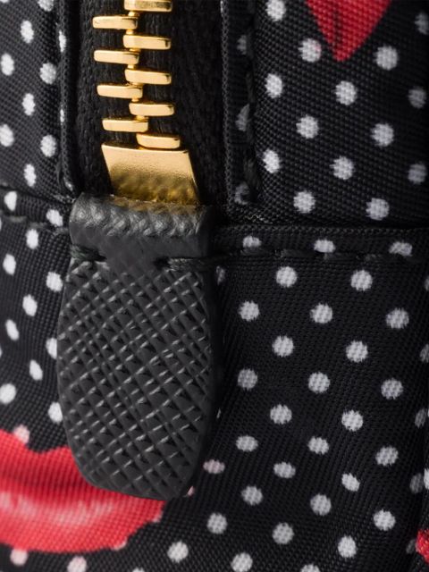 Prada triangle-logo make up bag - Black