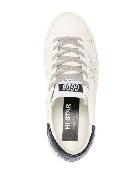 Golden Goose Hi Star leather sneakers - White